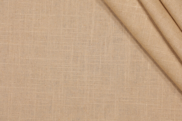 Mill Creek Old Country Linen Blend Drapery Fabric in Chamois