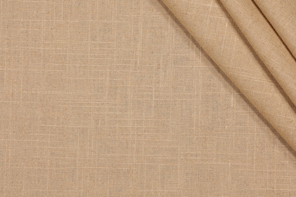 Mill Creek Old Country Linen Blend Drapery Fabric in Chamois