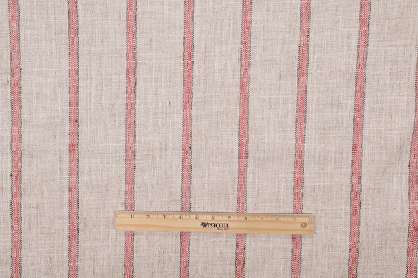 P Kaufmann Runaway Woven Polyester Decorator Fabric in Coral