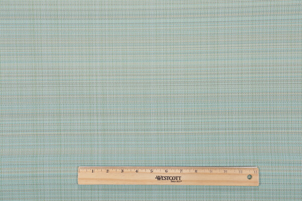 Bella Dura Grasscloth Woven Polyolefin Outdoor Fabric in Turquoise