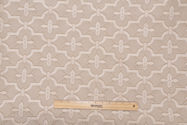 Brea Woven Chenille Upholstery Fabric in Pearl