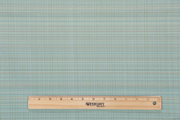 Bella Dura Grasscloth Woven Polyolefin Outdoor Fabric in Turquoise