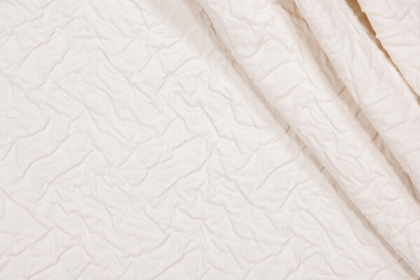 Haley Matelasse Upholstery Fabric in Angora