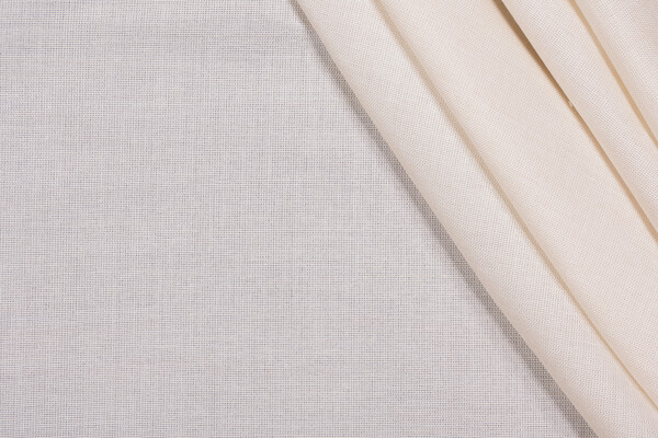 Sunbrella Mist Sheer Drapery Weight Solution Dyed Acrylic Outdoor Fabric in Parchment