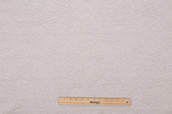 Swirl Matelasse Upholstery Fabric in Raw Silk