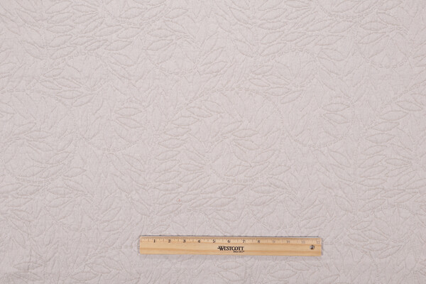 Swirl Matelasse Upholstery Fabric in Raw Silk