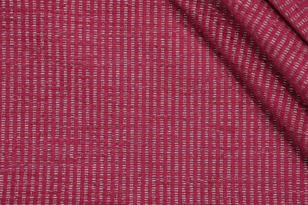 Berkshire Woven Chenille Upholstery Fabric in Raspberry