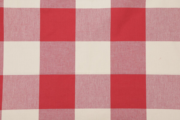 Buffalo Check Woven Decorator Fabric in Claret