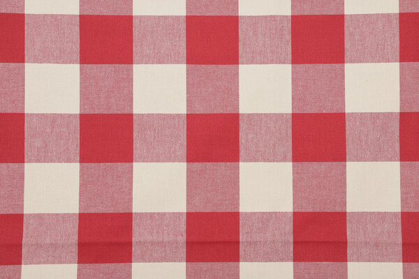 Checkmate Woven Decorator Fabric in Claret