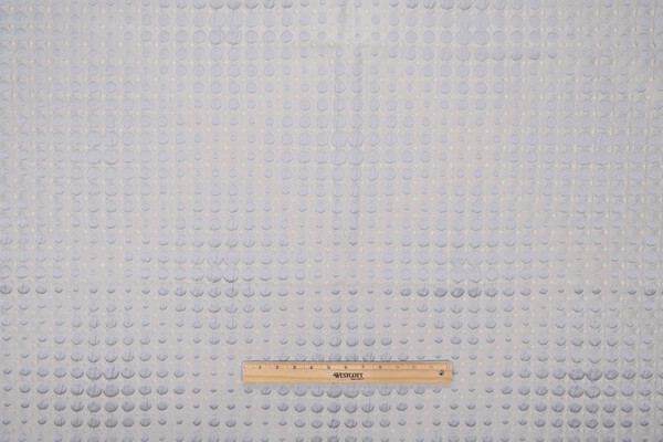 Verzy Matelasse Upholstery Fabric in Silver