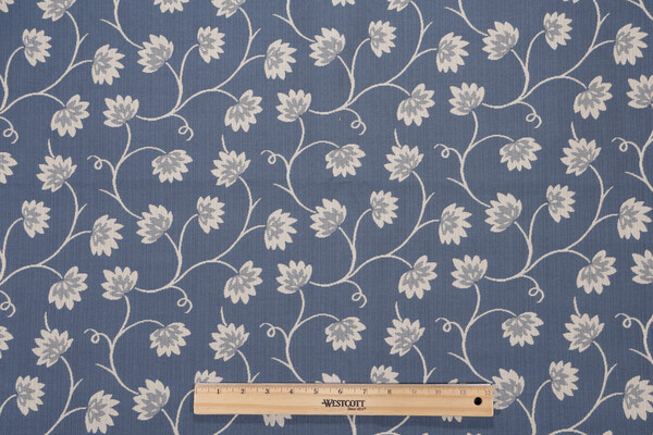Provence Woven Upholstery Fabric in Blue