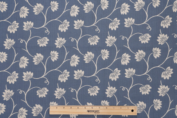 Provence Woven Upholstery Fabric in Blue