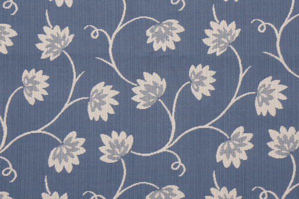 Provence Woven Upholstery Fabric in Blue