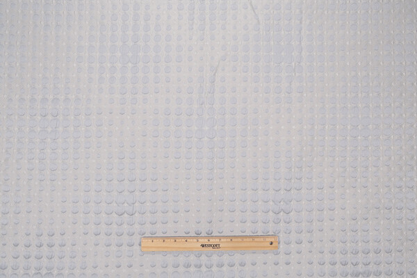 Verzy Matelasse Upholstery Fabric in Silver