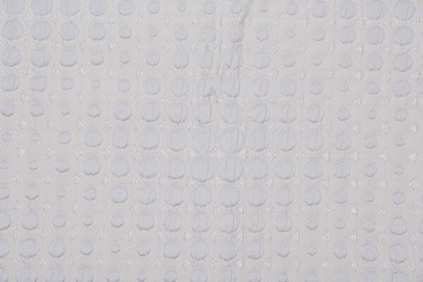 Verzy Matelasse Upholstery Fabric in Silver