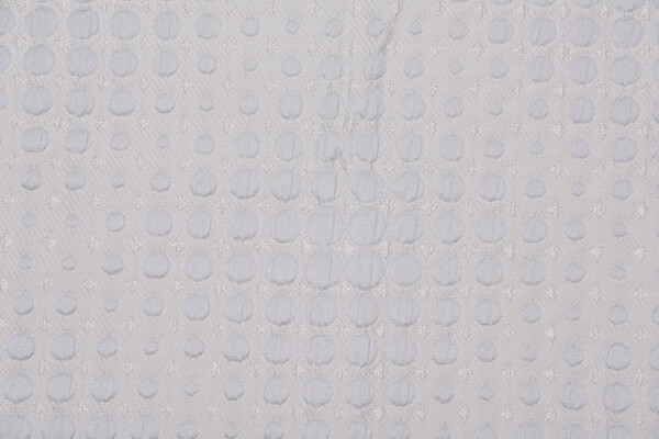 Verzy Matelasse Upholstery Fabric in Silver