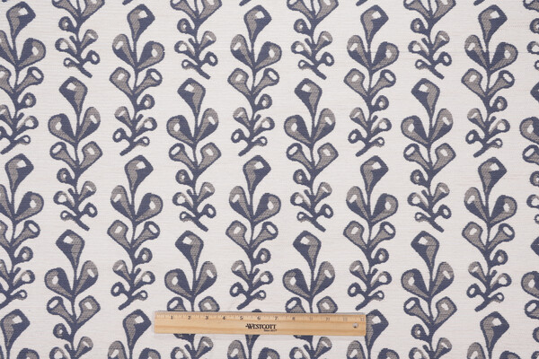 Crypton High Performance Woven Chenille Upholstery Fabric in Denim