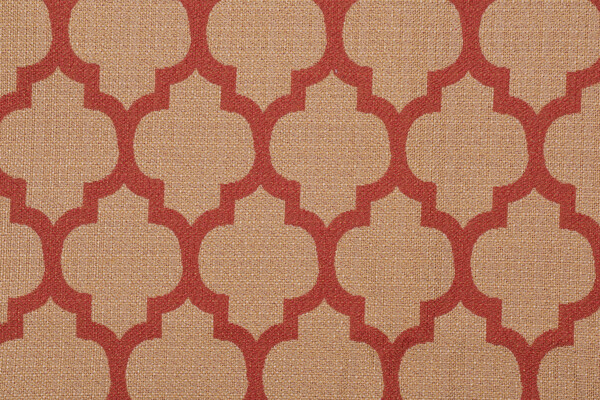 Bocce Damask Upholstery Fabric in Paprika