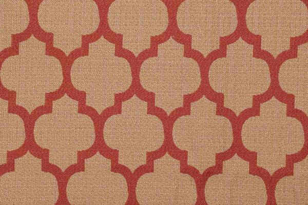 Bocce Damask Upholstery Fabric in Paprika
