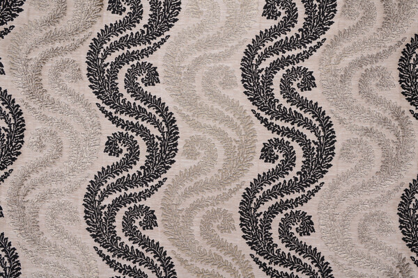 Willoughby Tapestry Upholstery Fabric in Onyx