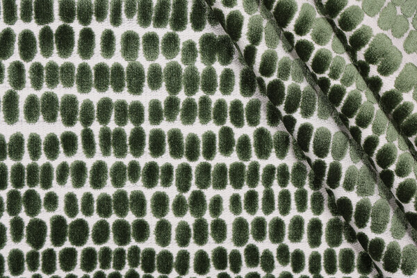 Trevi Fabrics River Stones Velvet Upholstery Fabric in Emerald 