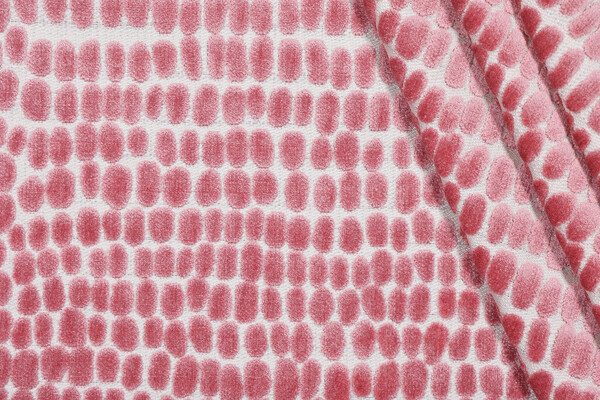 Trevi Fabrics River Stones Velvet Upholstery Fabric in Peony 