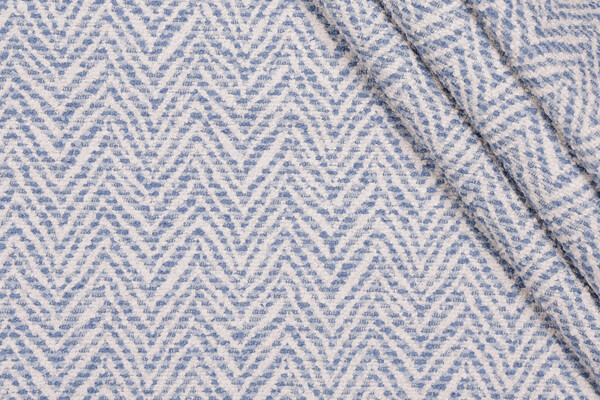 Sample of Hamilton Everett Woven Chenille Upholstery Fabric in Azul 