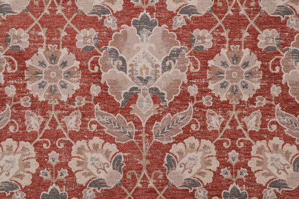 Mill Creek Broadhurst Latex Backed Chenille Tapestry Upholstery Fabric in Auburn 