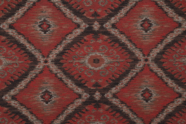 Mill Creek Indio Latex Backed Upholstery Fabric in Ruby 
