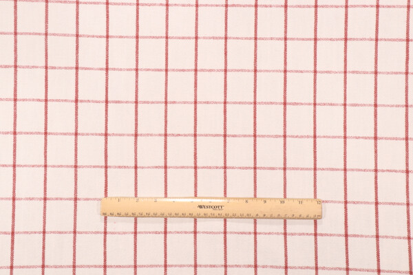 PK Lifestyles Weston Grid Woven Upholstery Fabric in Peppermint