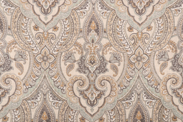 Click for 0.63 Yards Covington Tinsley Printed Linen Blend Drapery Fabric in 107-Vintage Covington Tinsley Printed Linen Blend Drapery Fabric in 107-Vintage