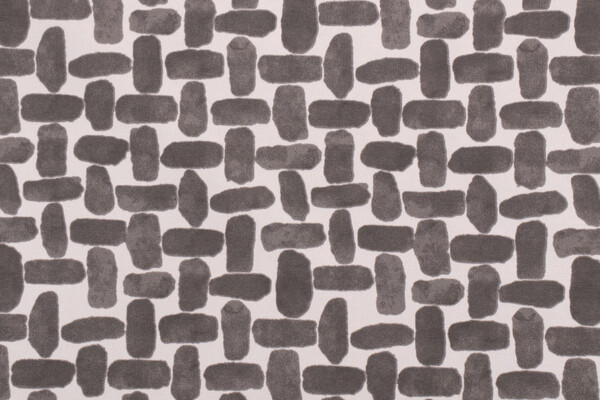 Premier Prints Farley Printed Polyester Outdoor Fabric in Falcon Grey