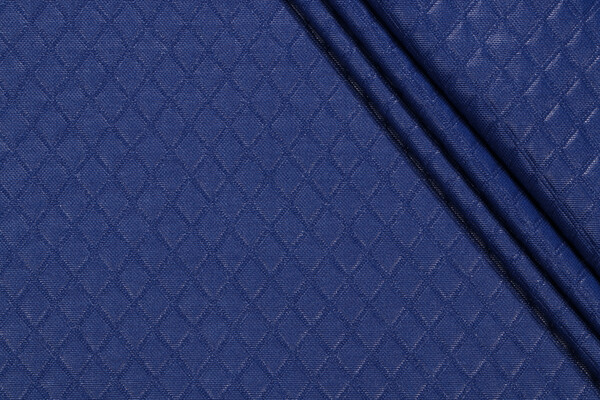 Richloom Veranda-Diamond Tech Woven Polyester Outdoor Fabric in Cobalt