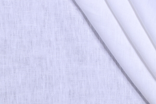 Lino Textiles Nevada-120 Inch Woven Linen Drapery Fabric in White