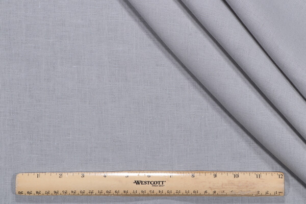 Lino Textiles Nevada-57 Inch Woven Linen Drapery Fabric in Silver