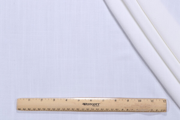 Click for 1.88 Yards Lino Textiles Logan Woven Polyester Drapery Fabric in Ivory Lino Textiles Logan Woven Polyester Drapery Fabric in Ivory