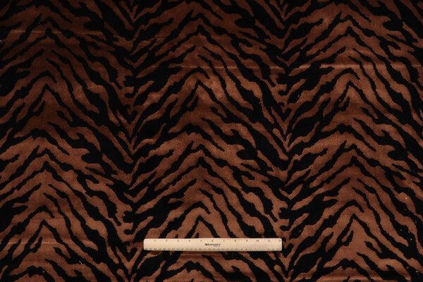 Hamilton Liam Velvet Upholstery Fabric in Ginger