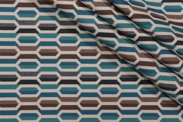 Sunbrella Woven Solution Dyed Acrylic Chenille Outdoor Fabric in Lagoon