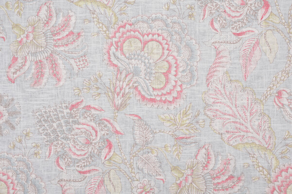 Covington Beethoven Printed Linen Blend Drapery Fabric in 75-Sorbet