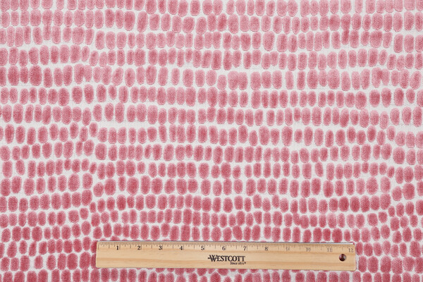 Trevi Fabrics River Stones Velvet Upholstery Fabric in Peony 