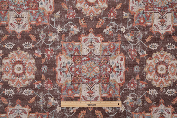 Mill Creek Amici Chenille Tapestry Upholstery Fabric in Coco 