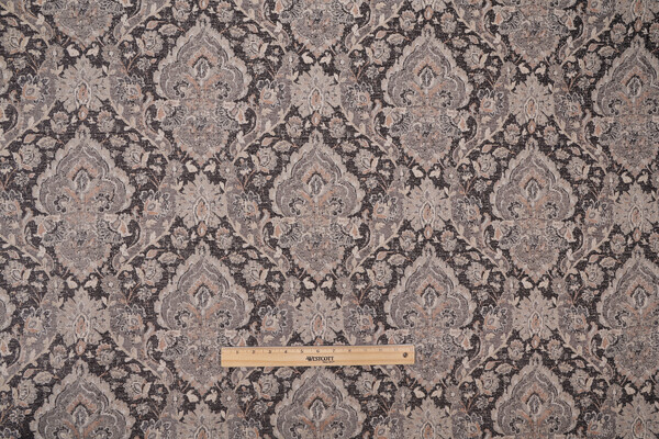 Mill Creek Servo Chenille Tapestry Upholstery Fabric in Coal 
