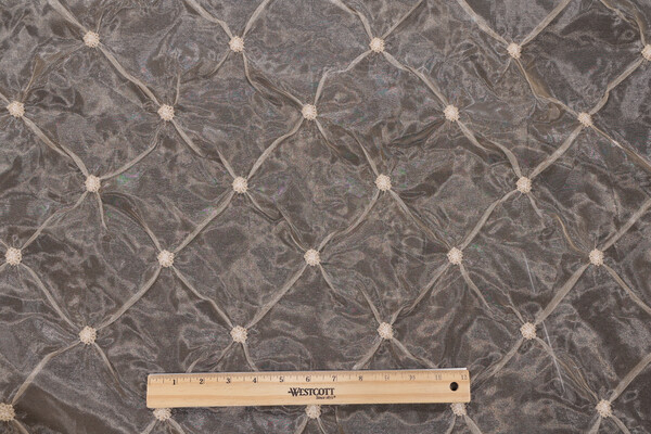 Click for 2.38 Yards Scalamandre Marlene Sheer Silk Drapery Fabric in Champagne Scalamandre Marlene Sheer Silk Drapery Fabric in Champagne