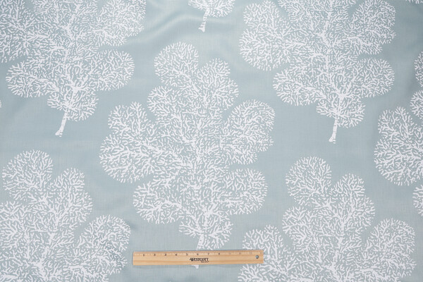 Click for 10.63 Yards Scalamandre Printed Drapery Fabric in Robins Egg Scalamandre Printed Drapery Fabric in Robins Egg