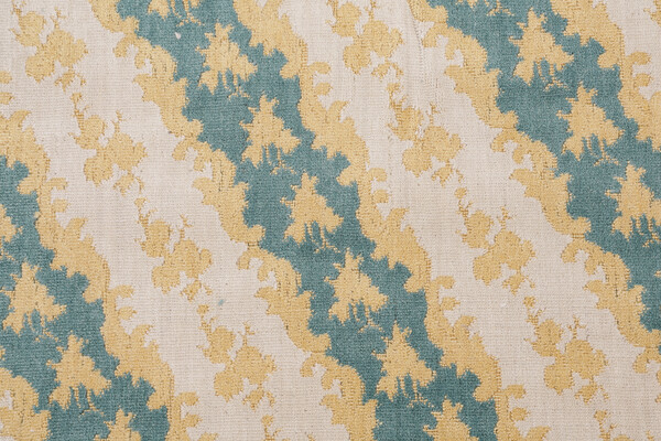 Scalamandre Woven Heavy-Weight Groispoint Wool Blend Upholstery Fabric in Teal