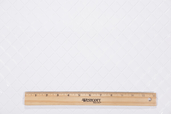 Scalamandre Mademoiselle's Quilt Embossed Vinyl Upholstery Fabric in Blanco