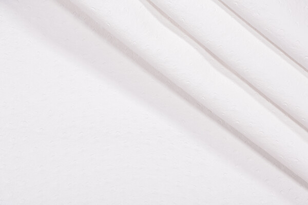 Scalamandre Struzzo Vinyl Upholstery Fabric in White