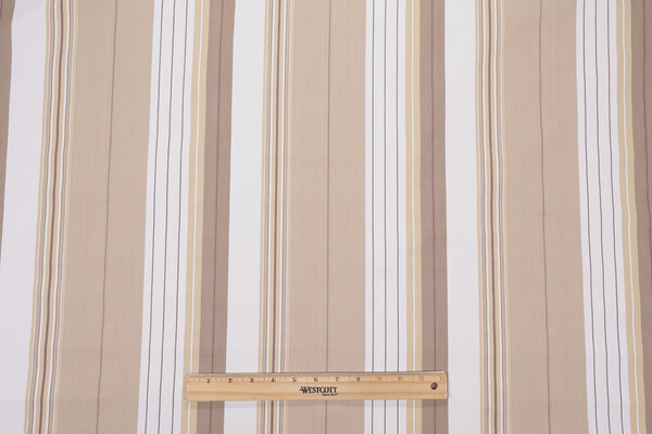 Fonthill Saratoga Stripe Woven Upholstery Fabric in Neutral