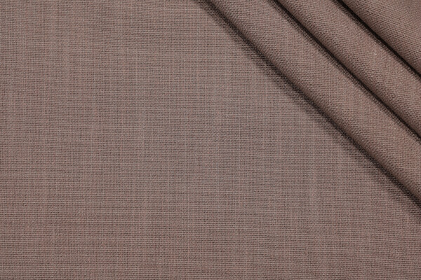 Scalamandre Flax Woven Linen Upholstery Fabric in Pecan