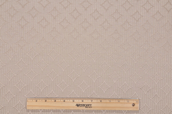 Grey Watkins Gabriel Damask Upholstery Fabric in Taupe
